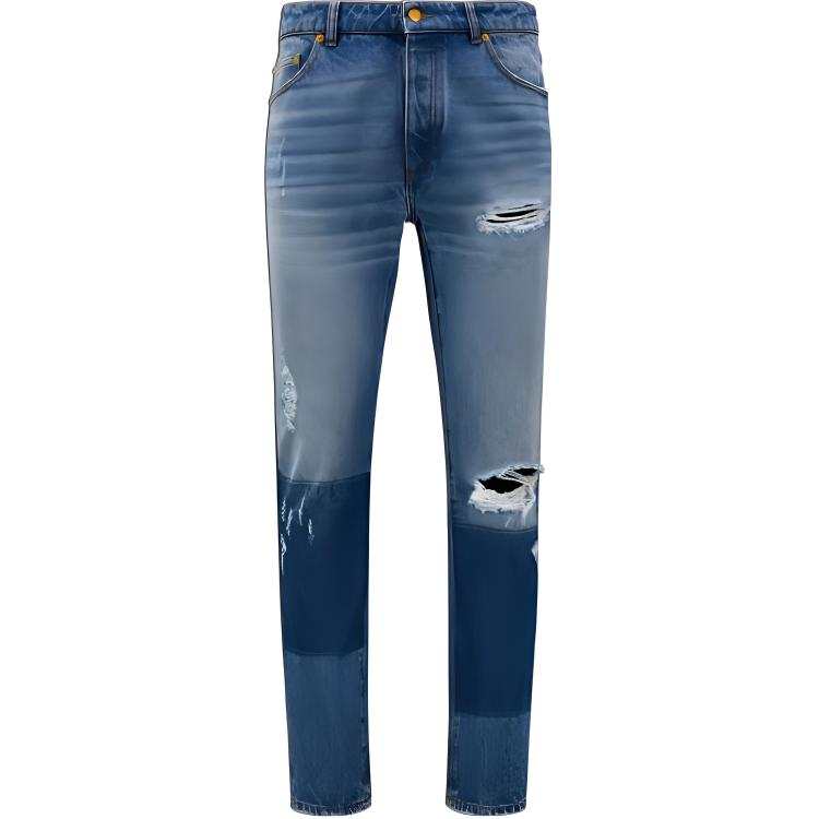MONCLER GENIUS Moncler X Palm Angels Vintage Effect Jeans