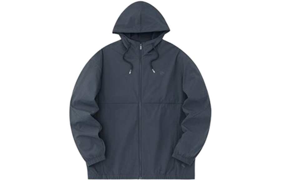 Anta Basketball Collection Trench Coat Men's Crab Gray