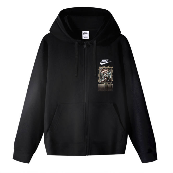 Nike Nike Jackets Unisex Black Hooded Moderate Other