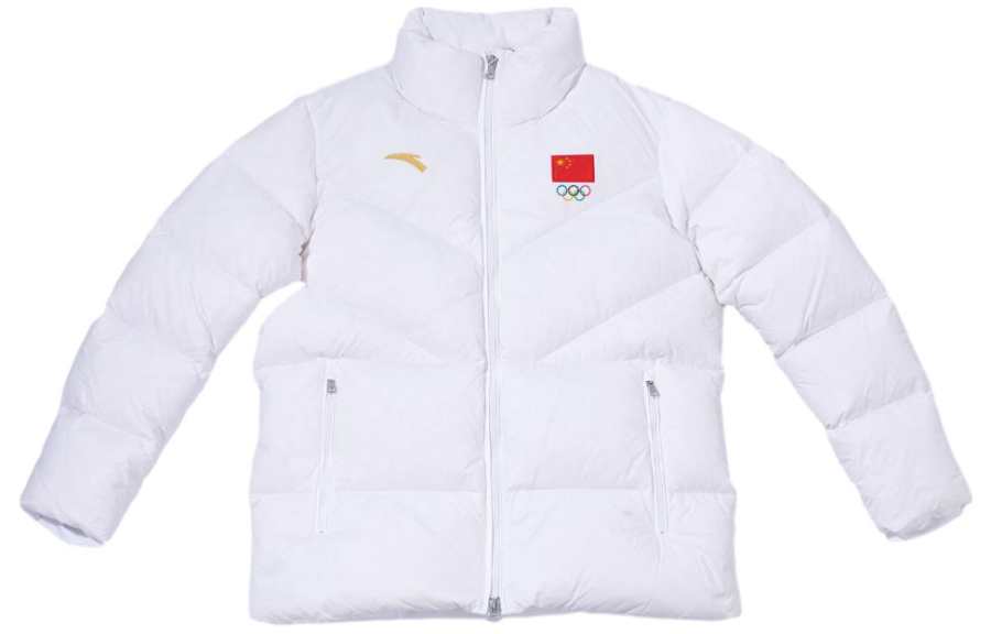 ANTA ANTA Down Jackets Unisex White Stand Collar Moderate Other