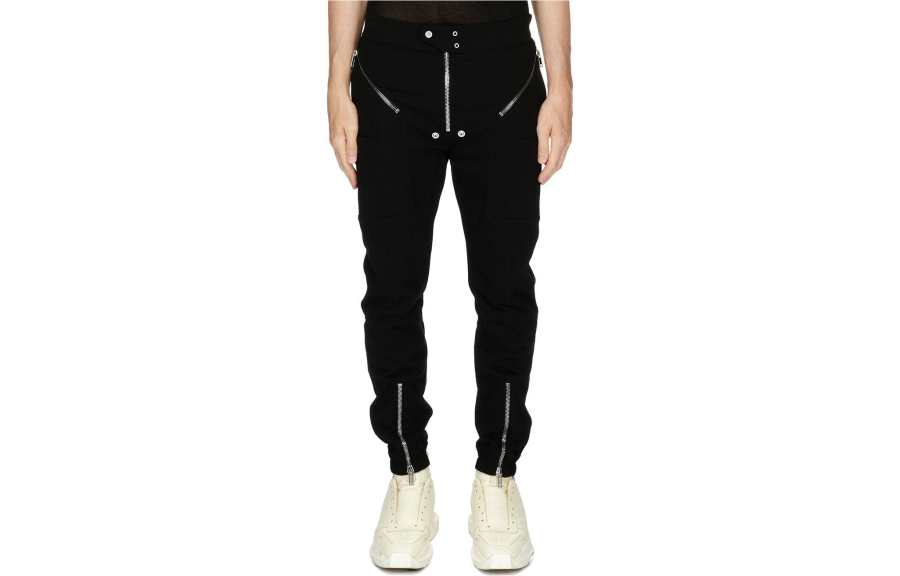 Rick Owens decorative-zip cotton trousers