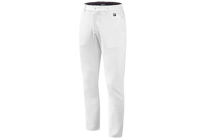 FILA Casual Pants Men's White Moderate Straight Fit Pants