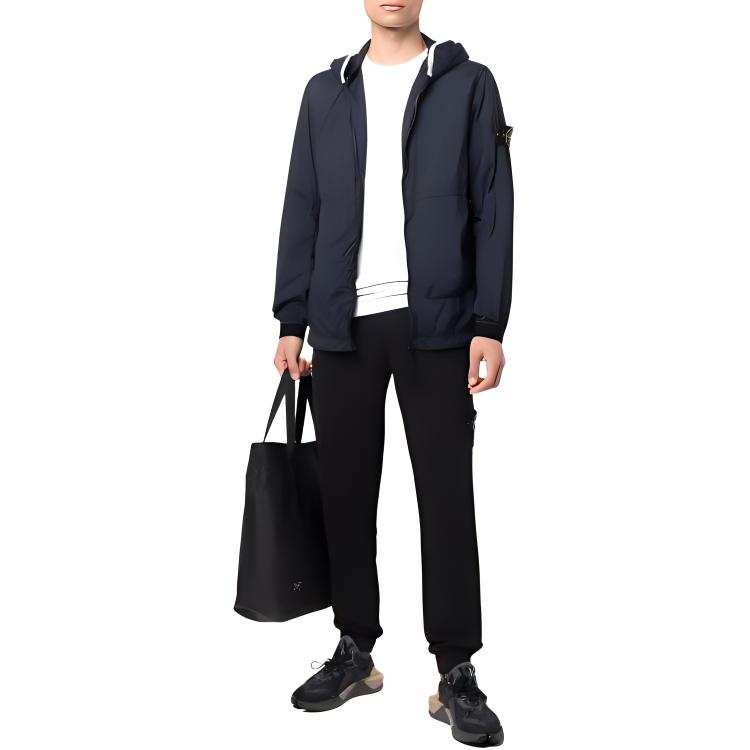 STONE ISLAND Knitted Sweatpants Men's Black