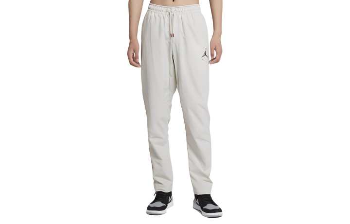 Jordan Jordan Knitted Sweatpants Men's Ecru Thin Straight Fit Pants