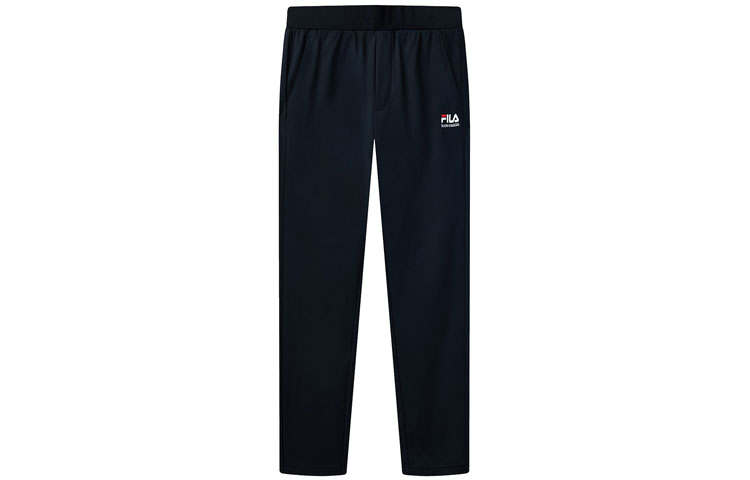 FILA Knitted Sweatpants Men's Legend Blue Moderate Straight Fit Pants