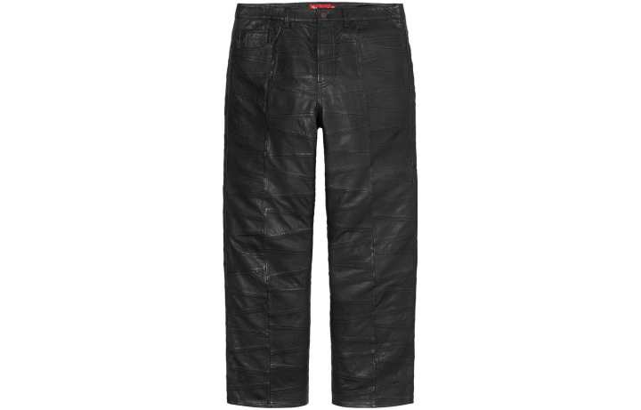 Supreme Supreme Patchwork Leather 5 Pocket Jean
