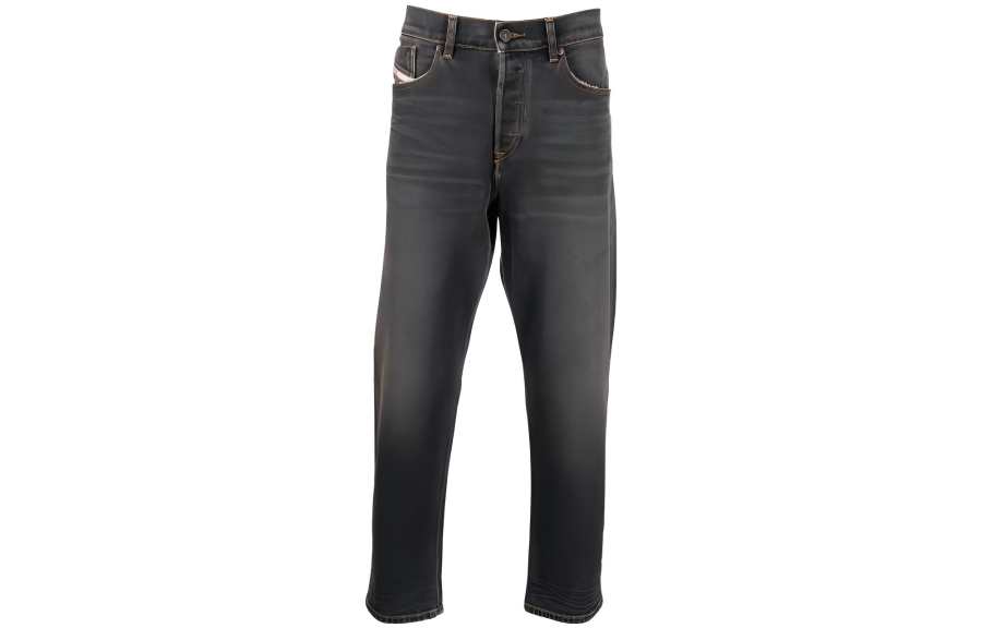 DIESEL Jeans Men's Black Moderate Straight Fit Pants