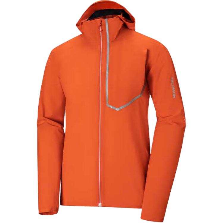 SALOMON Bonatti Trail JKT Running Coat Men's Tomato Red