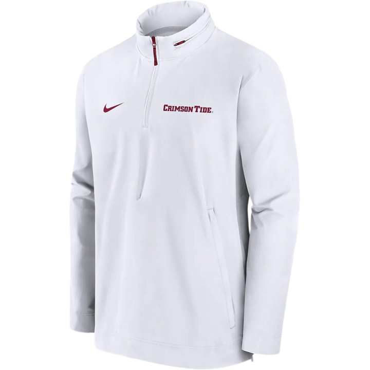 Nike Nike Alabama Crimson Tide Sideline Coach Men's Nike College 1/2 Zip Hooded Jacket