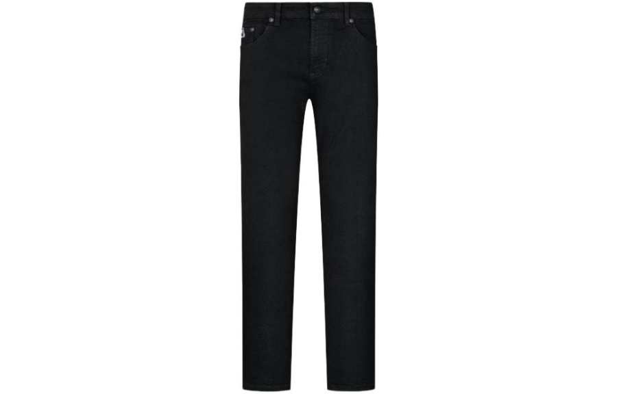 VERSACE JEANS COUTURE Jeans Men's Black Moderate Straight Fit Pants