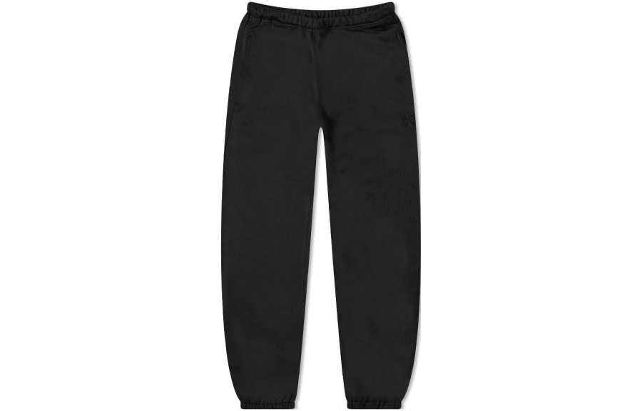 Needles Needles Knitted Sweatpants Men's Black Moderate Cuffed Pants