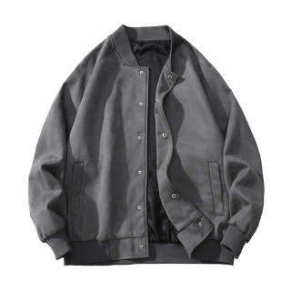 FAX FOR FMACM Jackets Unisex Baseball Collar Moderate Workwear