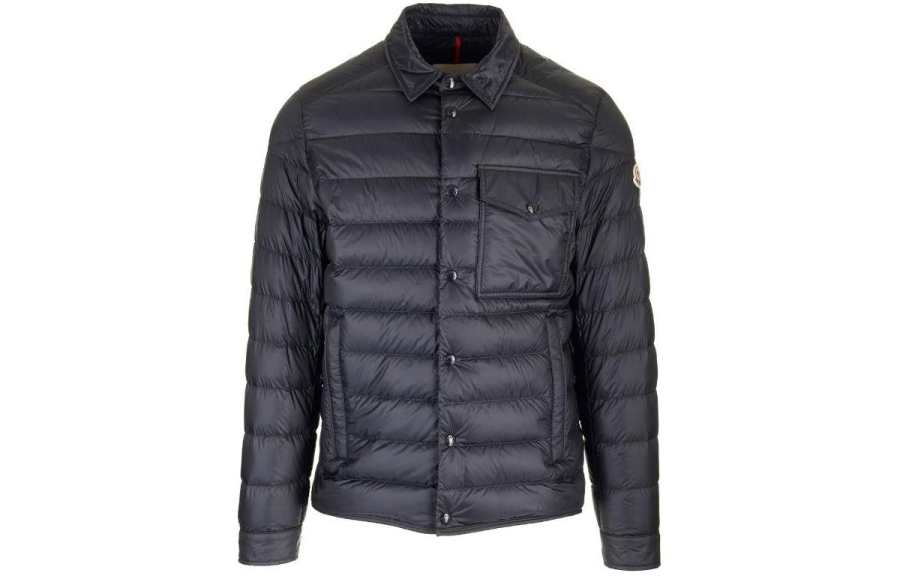 Moncler Moncler Rib Bone Down Jacket Men's Dark Blue