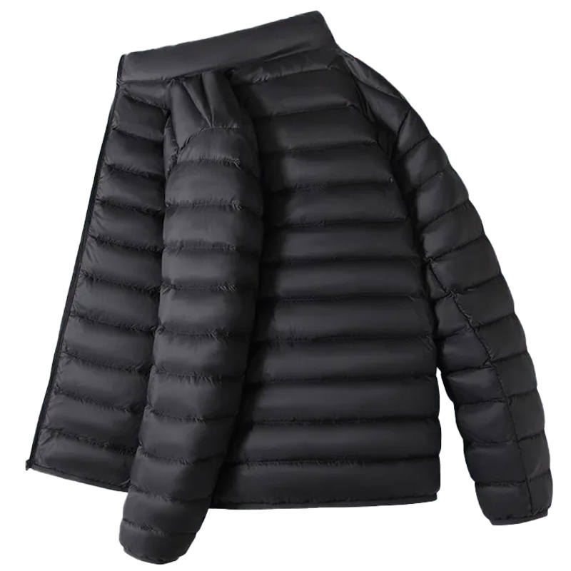 JEEP SPIRIT Down Jackets Unisex Stand Collar Lightweight Quilted Down Jacket