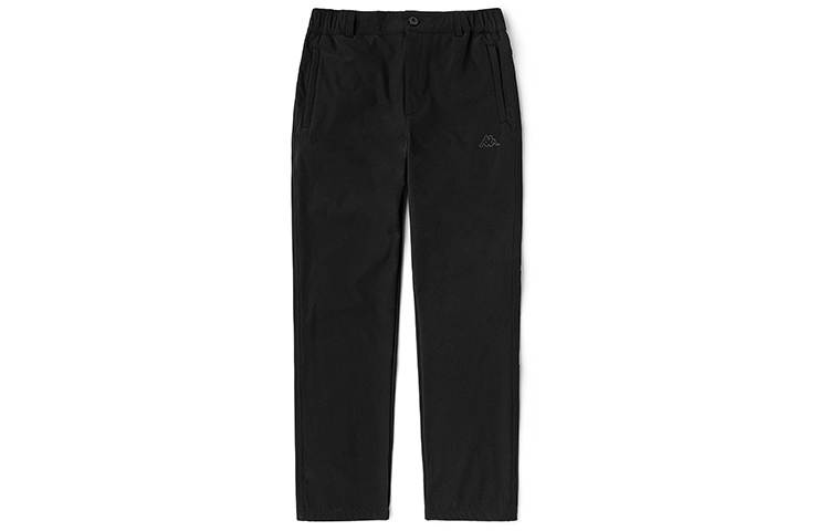 Kappa Knitted Sweatpants Men's Black 990 Thickened Straight Fit Pants