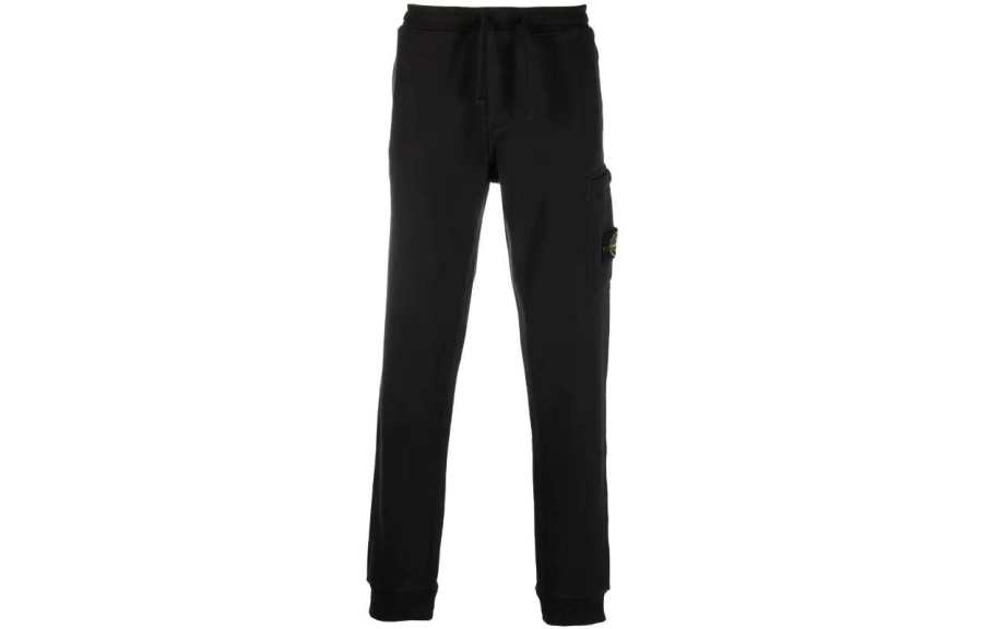 STONE ISLAND Logo Patch Tapered Track Pants