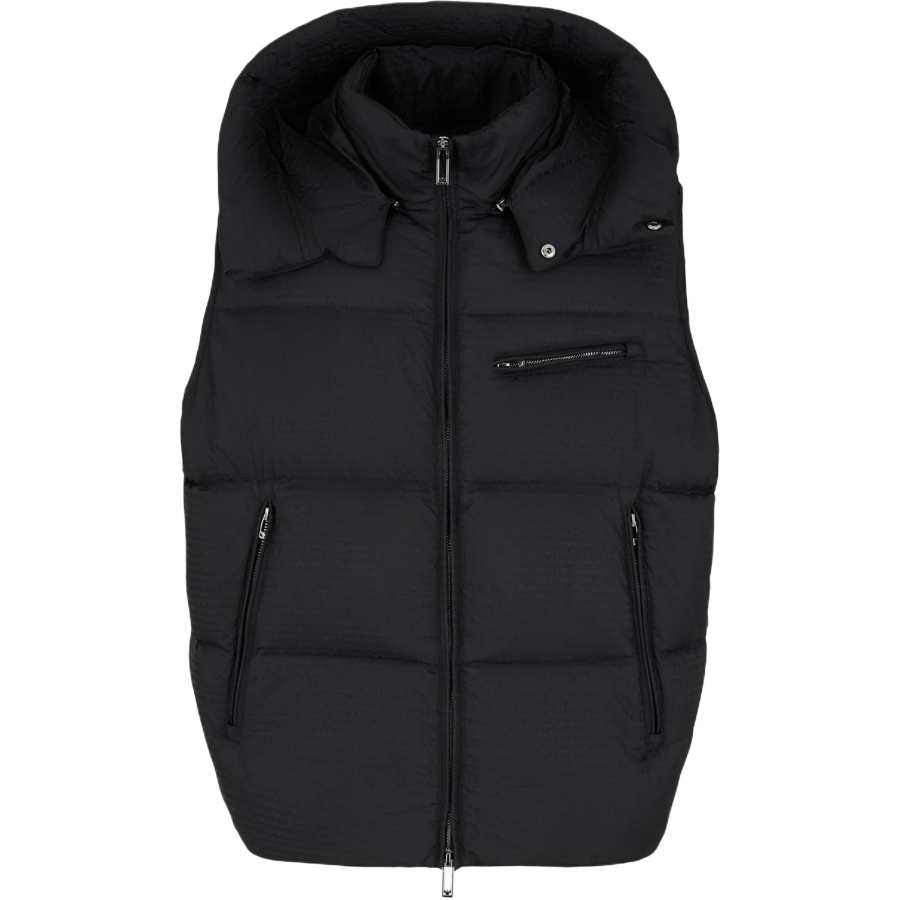 EMPORIO ARMANI All Over Logo Jacquard Down Vest