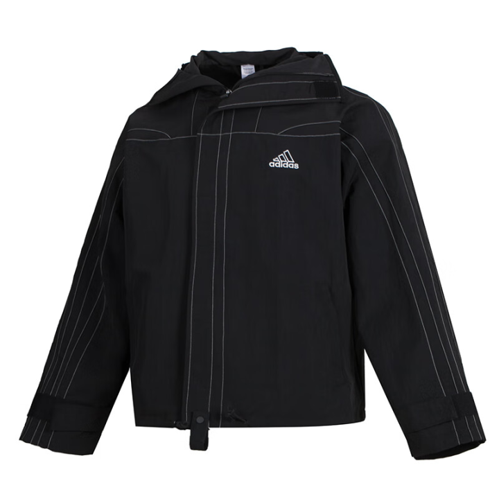 Adidas Adidas Jackets Men's Black Hooded Moderate Other
