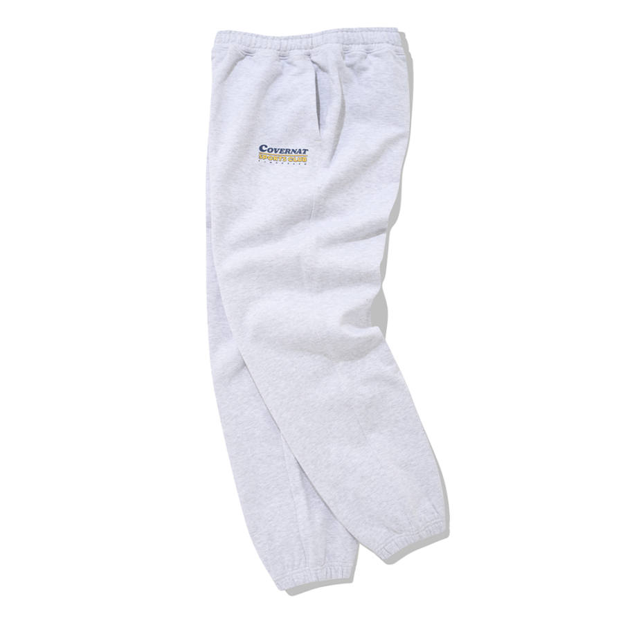 COVERNAT Knitted Sweatpants Unisex Light Gray