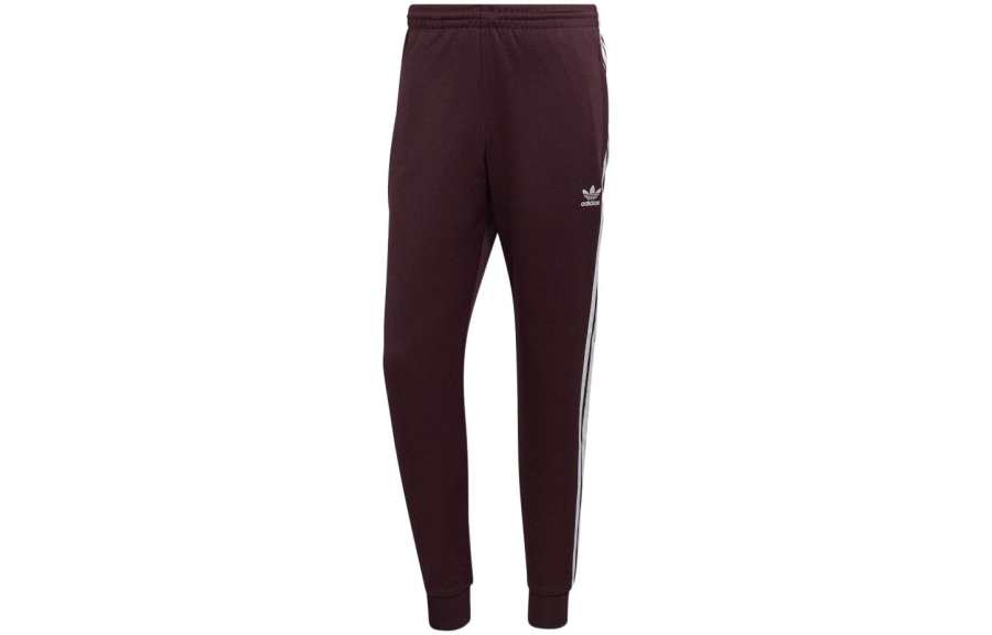 Adidas Originals SST Knitted Sweatpants Japan Version Unisex Burgundy
