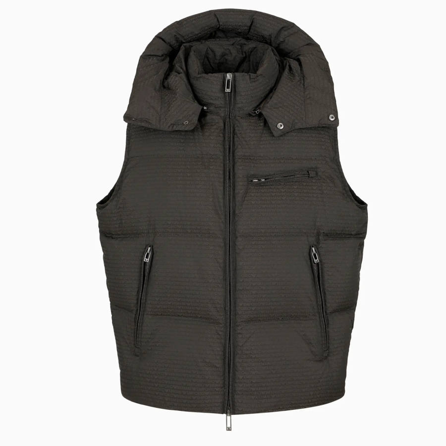 Emporio Armani hooded quilted gilet