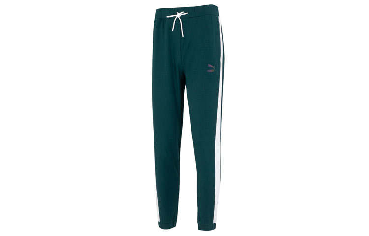 PUMA New Suit Knitted Sweatpants Unisex Ocean Green