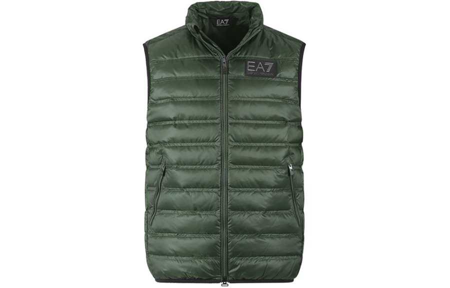 EMPORIO ARMANI EA7 SS24 Down Jacket Men's Army Green