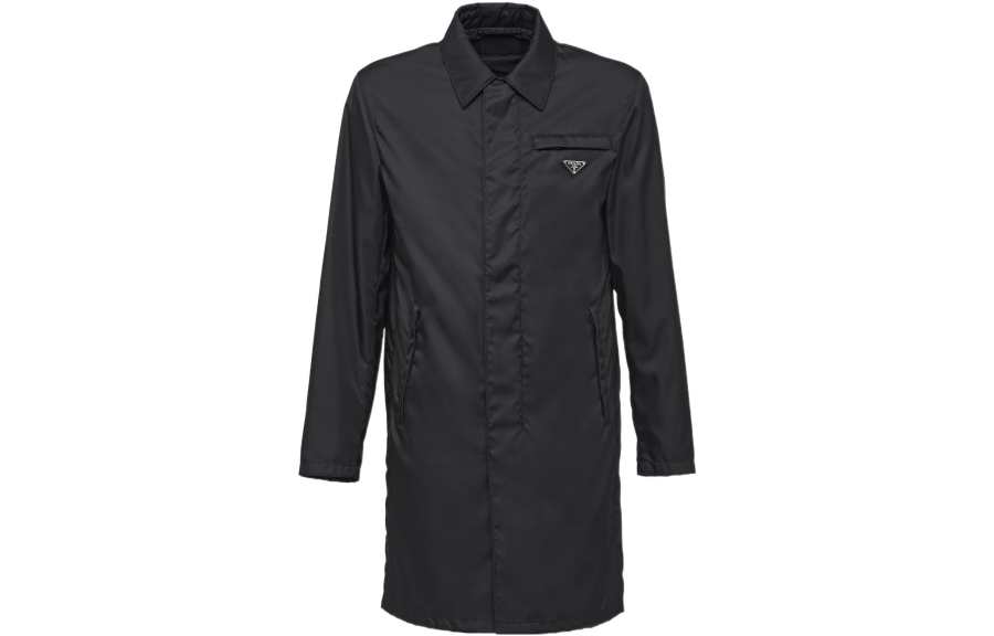 PRADA Re-Nylon triangle-logo raincoat