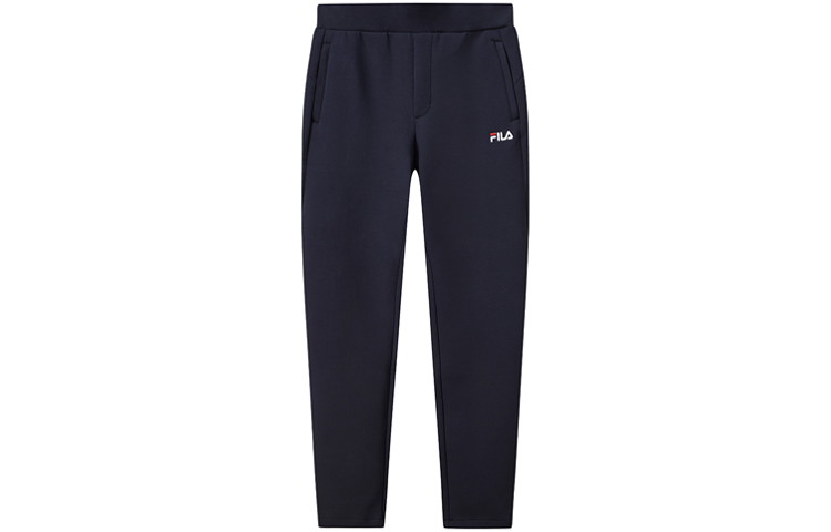 FILA Knitted Sweatpants Men's Legend Blue Moderate Straight Fit Pants