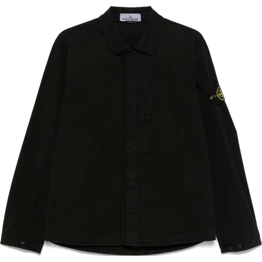 STONE ISLAND STONE ISLAND Compass Patch Long Sleeved Overshirt