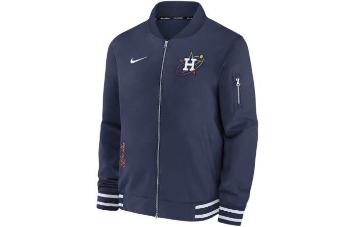 Nike Nike Houston Astros Authentic Collection City Connect Game Time Men's Nike Mlb Full-Zip Bomber Jacket