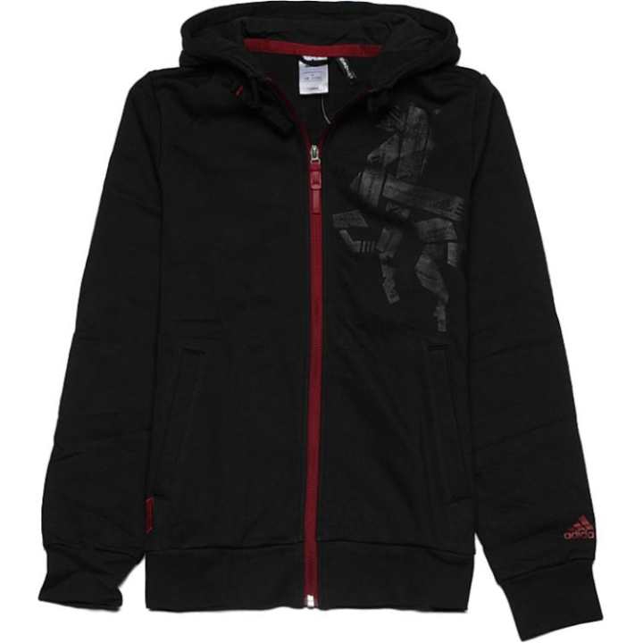 Adidas Adidas Jackets Men's Black Hooded Moderate Cardigan