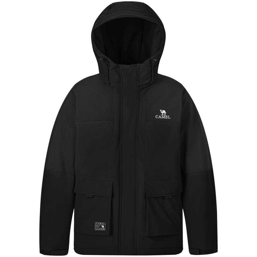 CAMEL CAMEL Multicolor Windproof Water-Repellent Cargo Jacket Thermal Wear-Resistant Down Jacket Men's