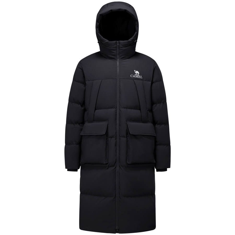 CAMEL Warm Fleece Collection Down Jackets Unisex Hooded Thickened