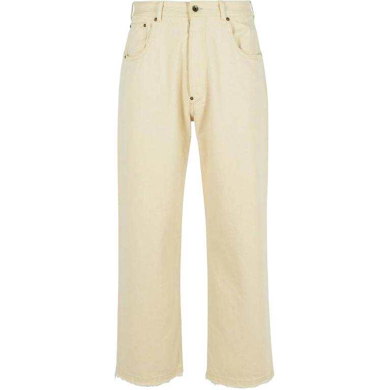 Maison Margiela Buckle Detailed Straight Leg Jeans