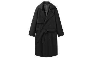 BEENTRILL Trench Coats Unisex Suit Collar Moderate Other