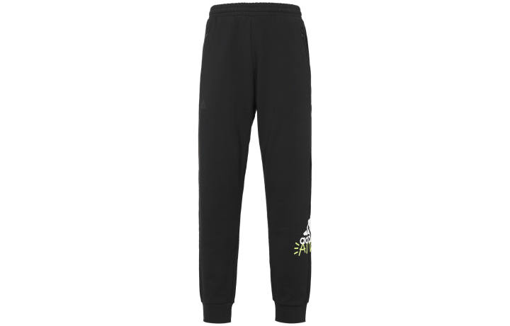 Adidas Adidas Knitted Sweatpants Men's Black Moderate Cuffed Pants