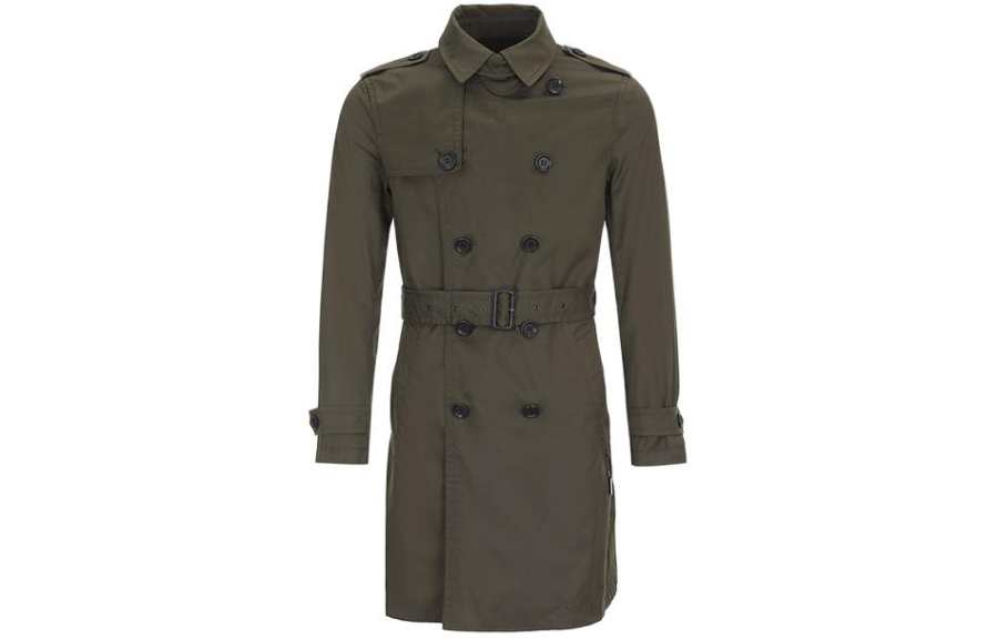 COACH COACH Trench Coat Men's Olive Green