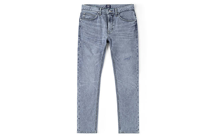 Lee Lee Jeans Men's Light Blue Moderate Tapered Pants