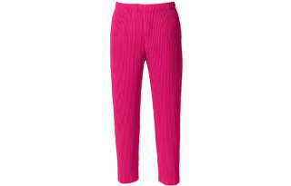 Homme Plissé Issey Miyake SS21 Casual Pants Unisex Rose Red