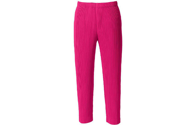 Homme Plissé Issey Miyake SS21 Casual Pants Unisex Rose Red
