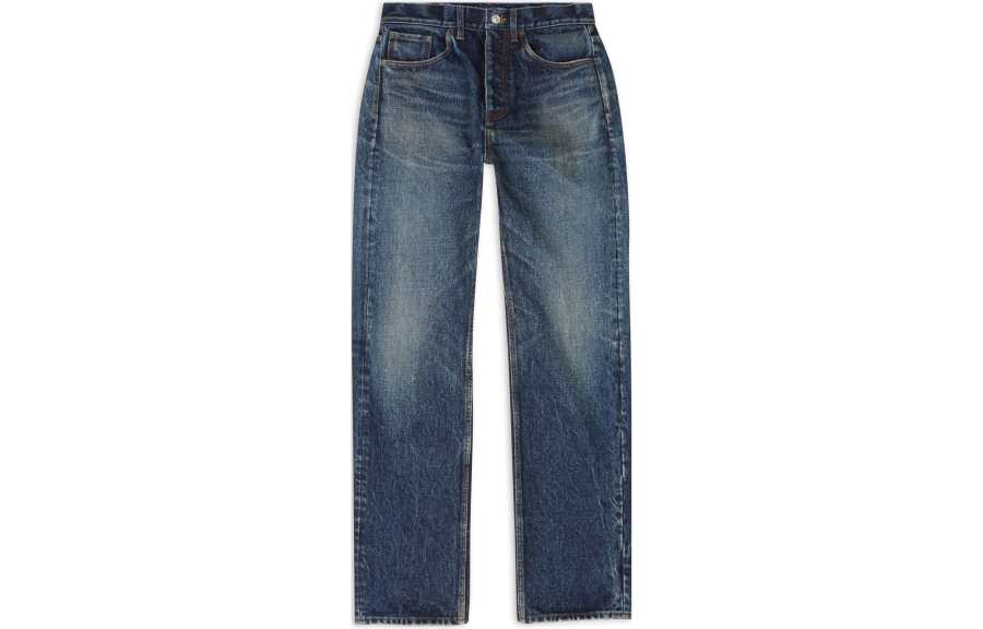 Balenciaga Men's Relaxed Selvedge Heavy Denim Large Fit Jeans