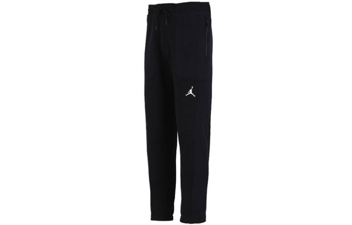 Jordan Jordan Knitted Sweatpants Men's Black Thickened Straight Fit Pants