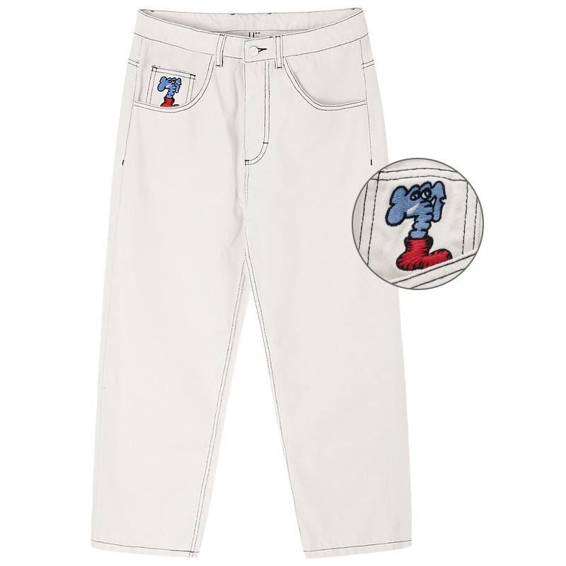 MIND ERROR MIND ERROR Jeans Unisex Moderate Straight Fit Pants