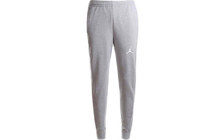 Jordan Jordan Air Knitted Sweatpants Men's Gray Moderate Straight Fit Pants