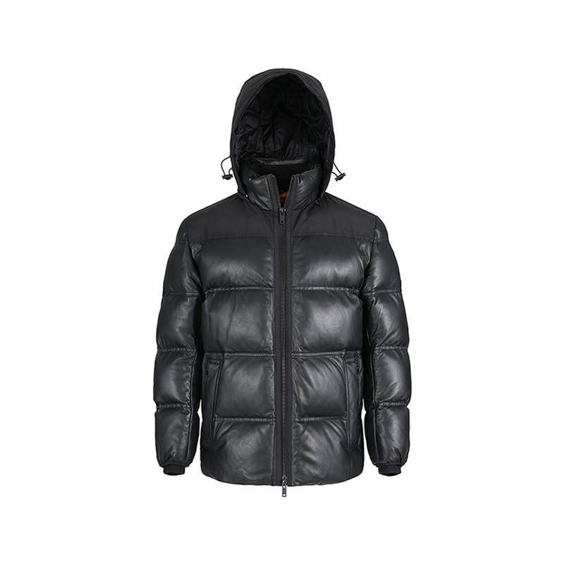 HUGO BOSS HUGO BOSS SS24 Leather Jacket Men's Black
