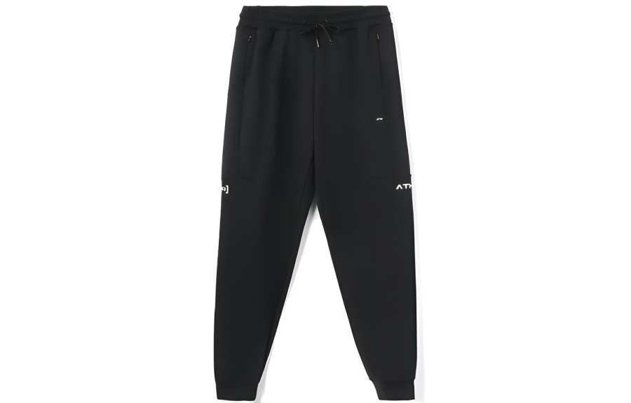 Li-Ning Li Ning Fitness Series Knitted Sweatpants Men's Black Moderate Straight Fit Pants