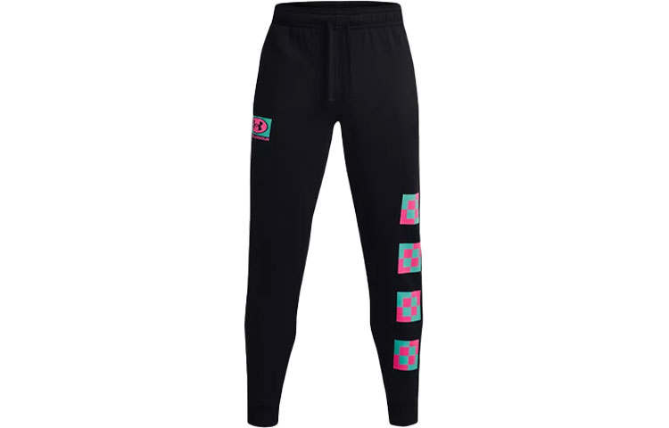 Under Armour Rival Knitted Sweatpants Men's Black Moderate Cuffed Pants