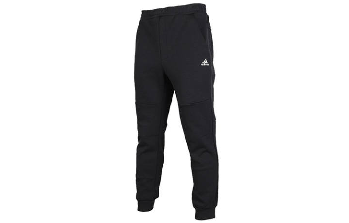 Adidas Adidas Knitted Sweatpants Men's Black Moderate Cuffed Pants