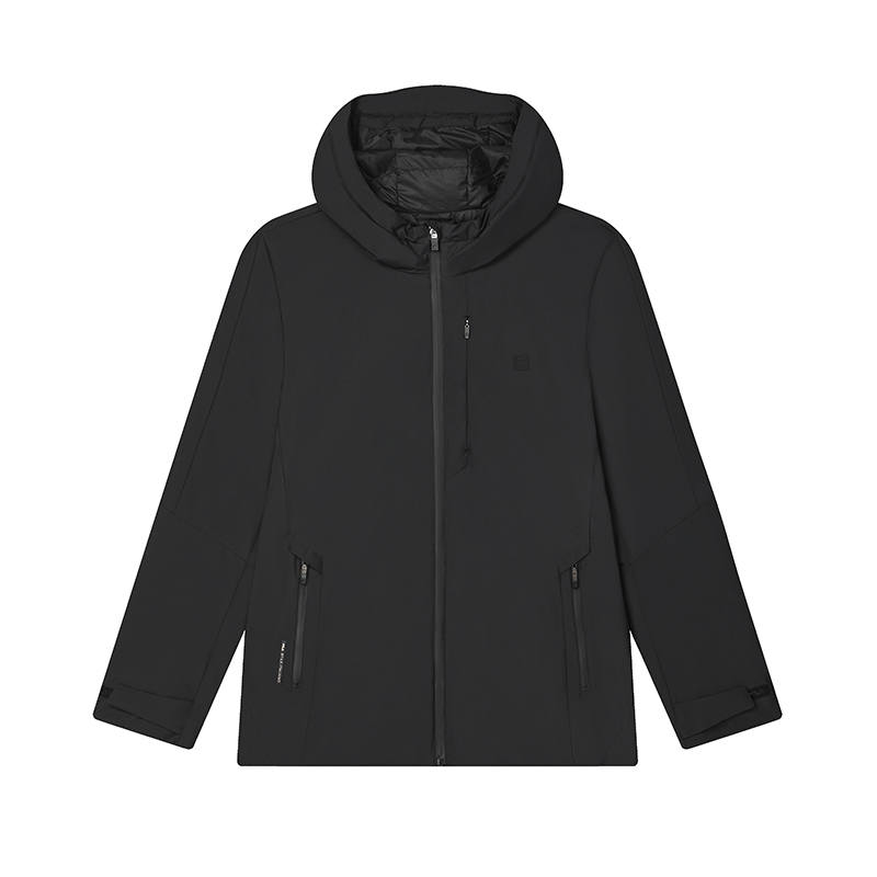FILA FILA WHITE Down Jacket Men's Jet Black